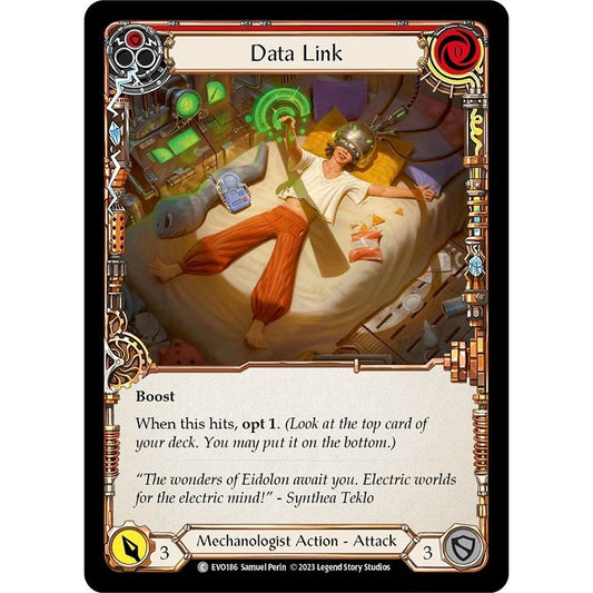 Image for Data Link (Red) (EVO186) (EVO) - Flesh and Blood TCG