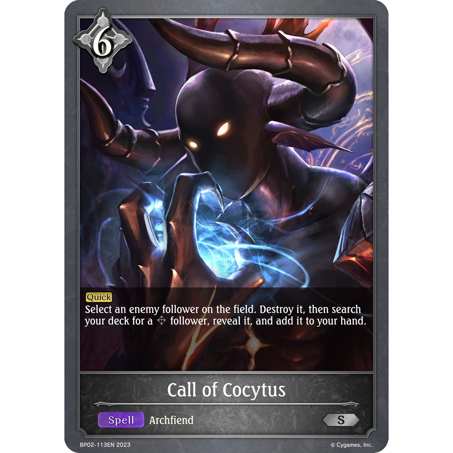 Image for Call of Cocytus (BP02-113EN) (BP02) - Shadowverse: Evolve