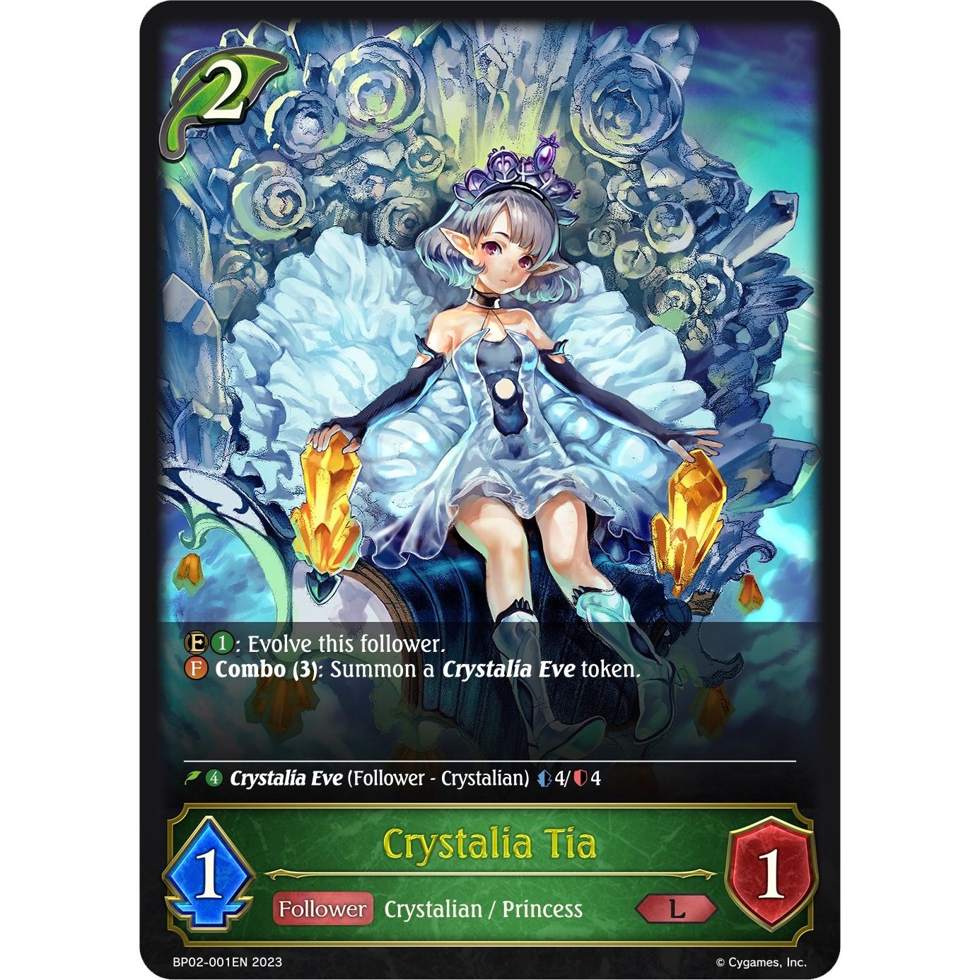 Image for Crystalia Tia (BP02-001EN) (BP02) - Shadowverse: Evolve