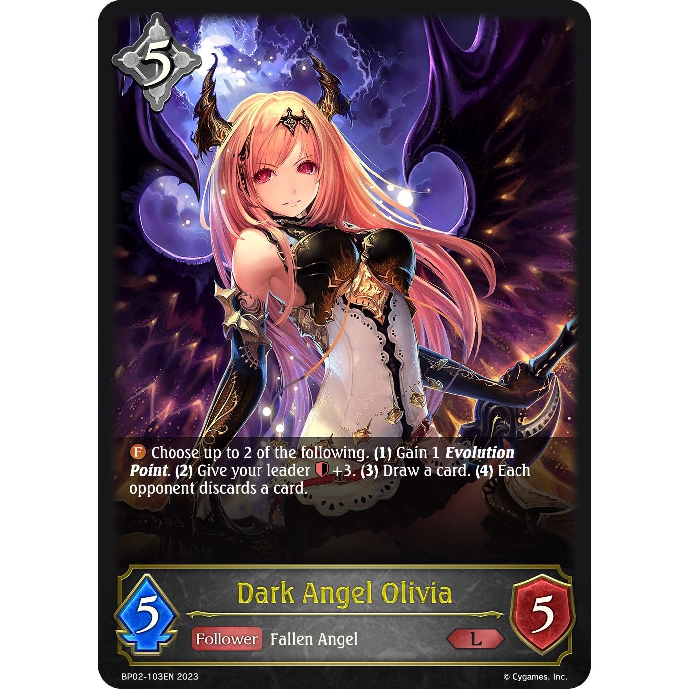 Image for Dark Angel Olivia (BP02-103EN) (BP02) - Shadowverse: Evolve