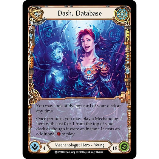 Image for Dash, Database // Teklo Leveler (EVO002//EVO009) (EVO) - Flesh and Blood TCG