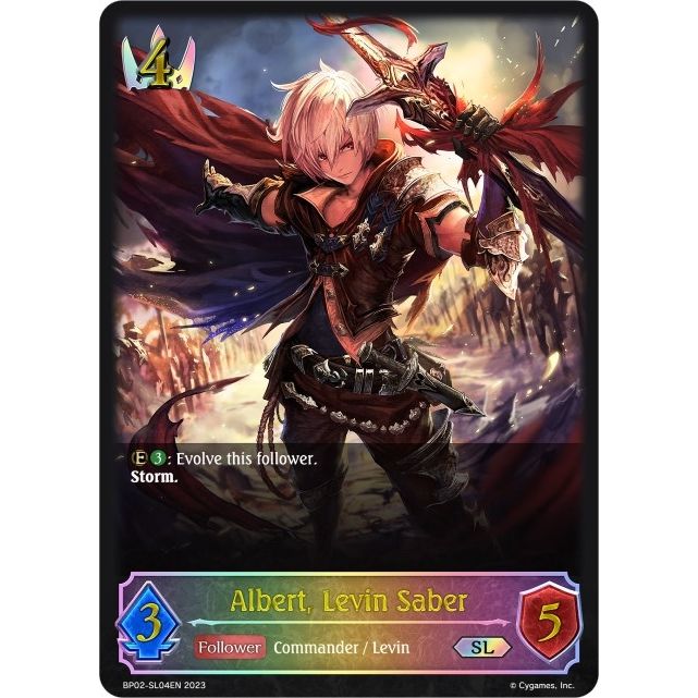 Image for Albert, Levin Saber (SL) (BP02-SL04EN) (BP02) - Shadowverse: Evolve