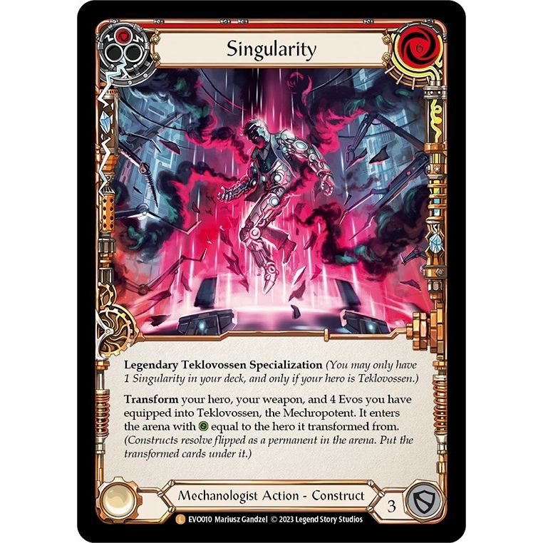 Image for Singularity // Teklovossen, the Mechropotent (EVO010) (EVO) - Flesh and Blood TCG