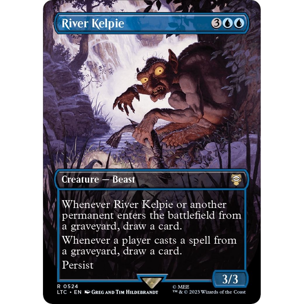 Image for River Kelpie (Borderless) (524) (LTC) - Magic: The Gathering
