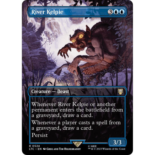 Image for River Kelpie (Borderless) (524) (LTC) - Magic: The Gathering