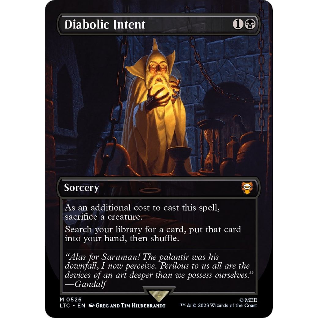 Image for Diabolic Intent (Borderless) (526) (LTC) - Magic: The Gathering