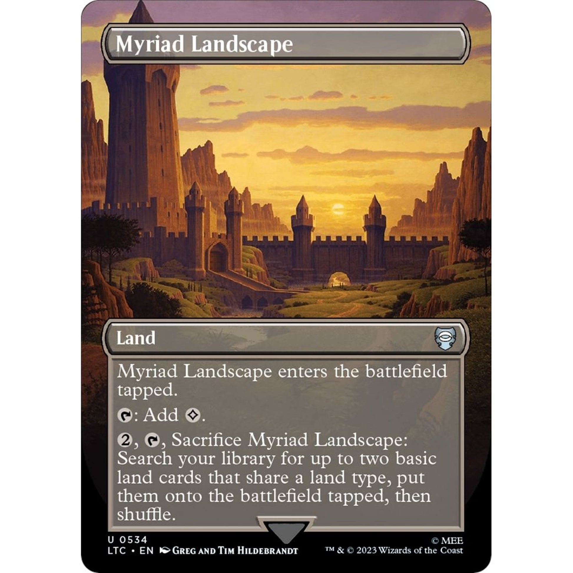 Image for Myriad Landscape (Borderless) (534) (LTC) - Magic: The Gathering