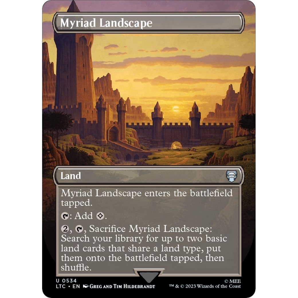 Image for Myriad Landscape (Borderless) (534) (LTC) - Magic: The Gathering