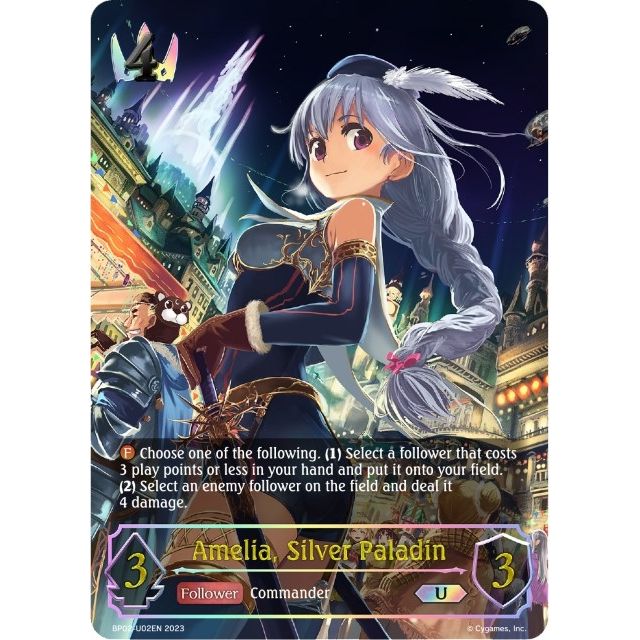 Image for Amelia, Silver Paladin (U) (BP02-U02EN) (BP02) - Shadowverse: Evolve