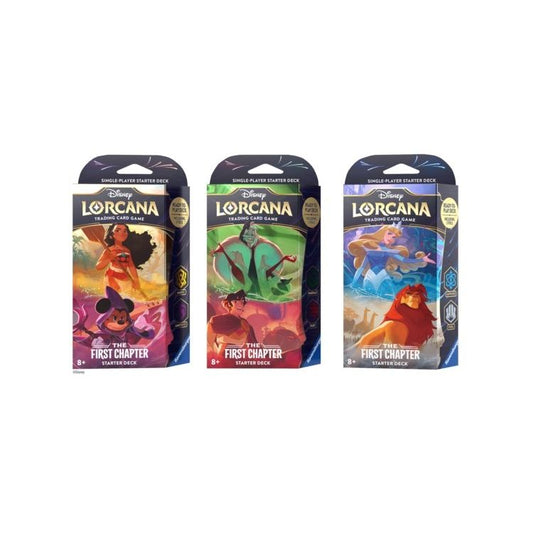 Image for Disney Lorcana: The First Chapter Starter Deck [Set of 3] - Disney Lorcana