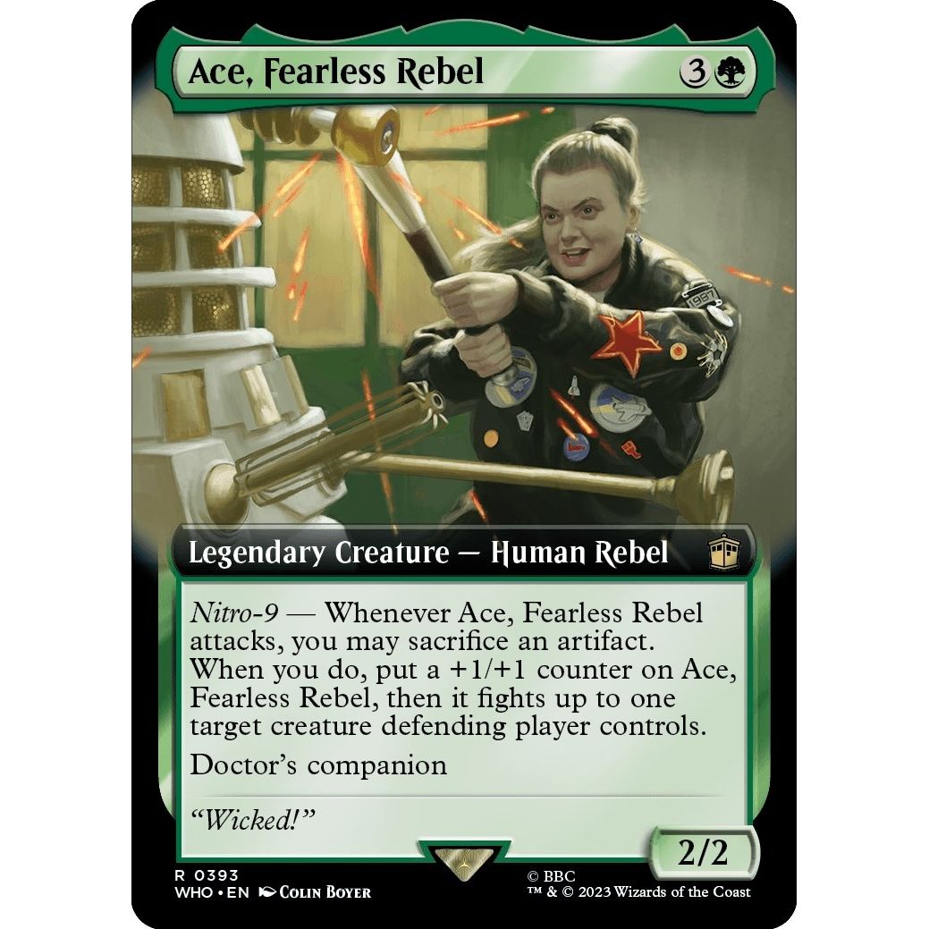 Image for Ace, Fearless Rebel (Extended Art) (393) (WHO) - Magic: The Gathering