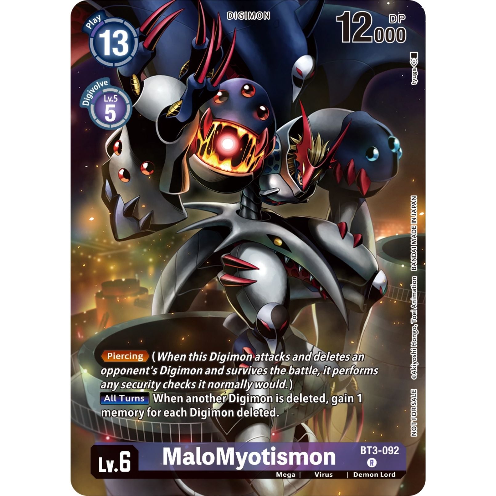 Image for MaloMyotismon (Tamer Party Pack -The Beginning-) (BT3-092 R) (BT01-03A) - Digimon Card Game