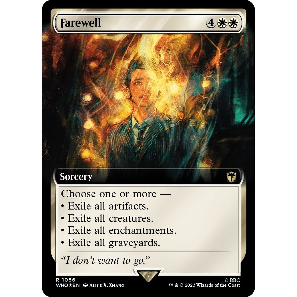 Image for Farewell (Extended Art) (Surge Foil) (1056) (WHO) - Magic: The Gathering