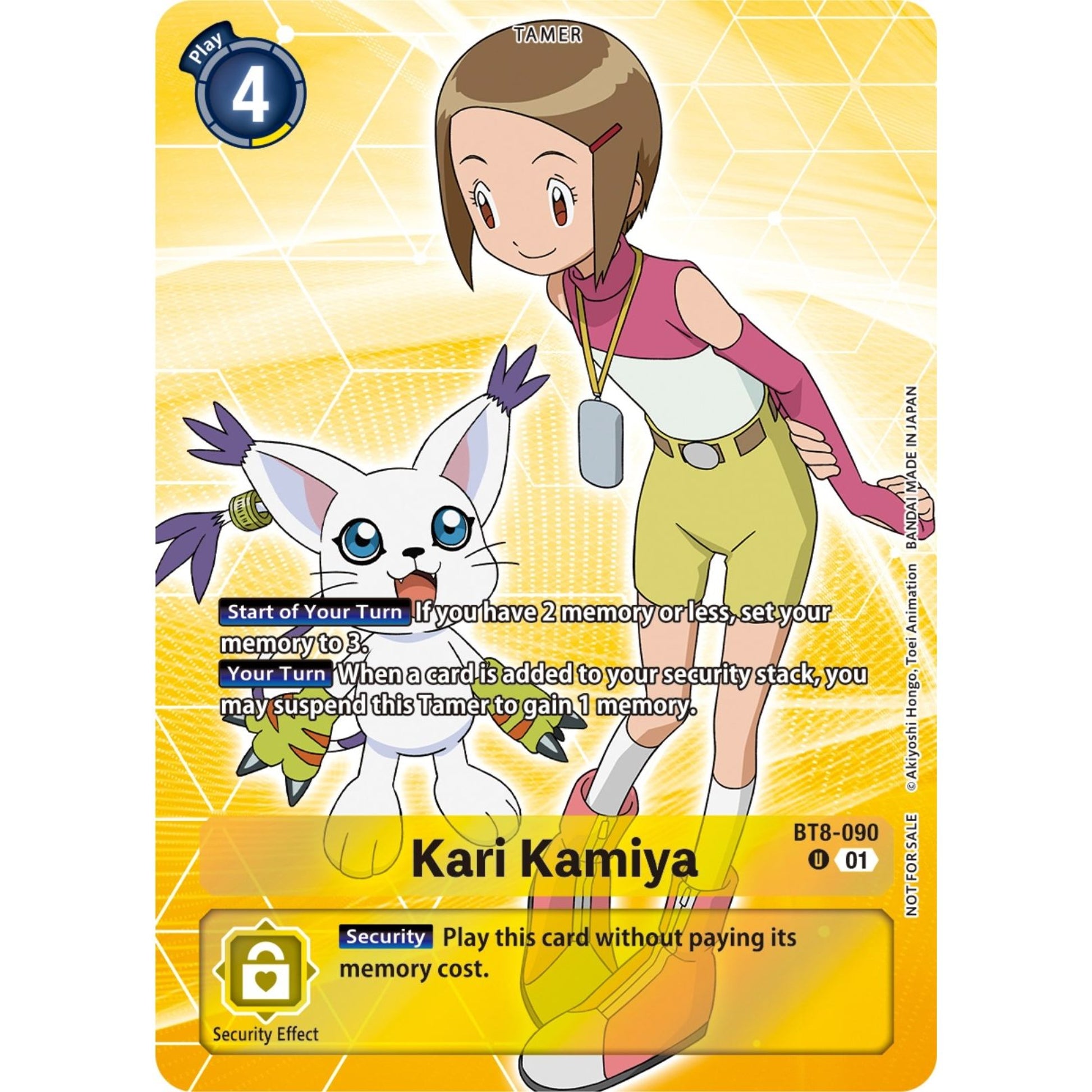 Image for Kari Kamiya (Tamer Party Pack -The Beginning-) (BT8-090 U) (BT08) - Digimon Card Game