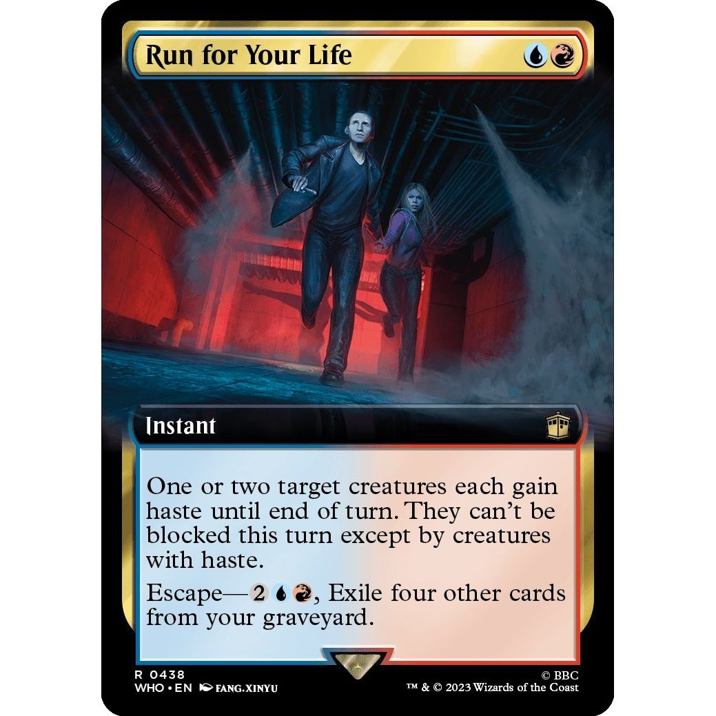 Image for Run for Your Life (Extended Art) (438) (WHO) - Magic: The Gathering