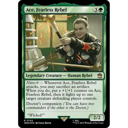 Image for Ace, Fearless Rebel (Surge Foil) (703) (WHO) - Magic: The Gathering