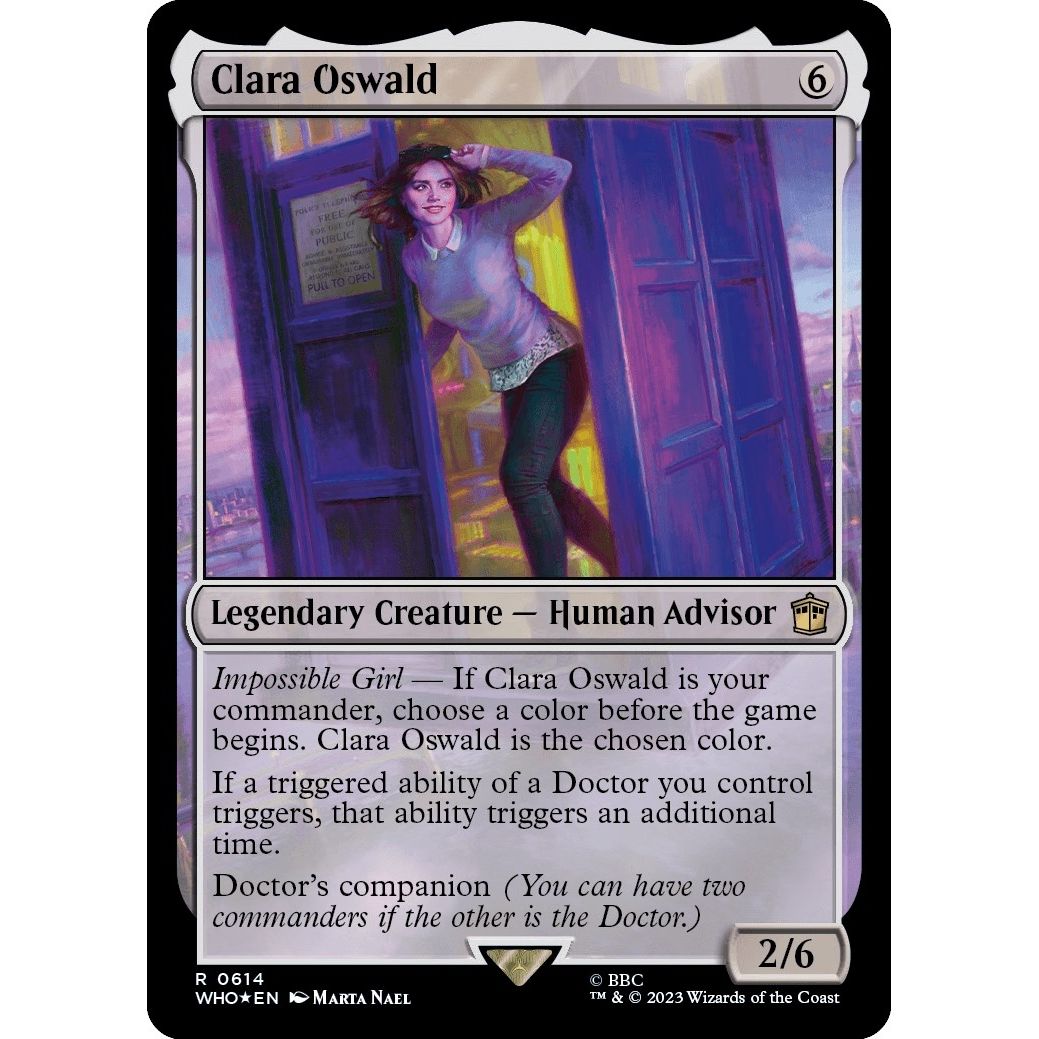 Image for Clara Oswald (Surge Foil) (614) (WHO) - Magic: The Gathering
