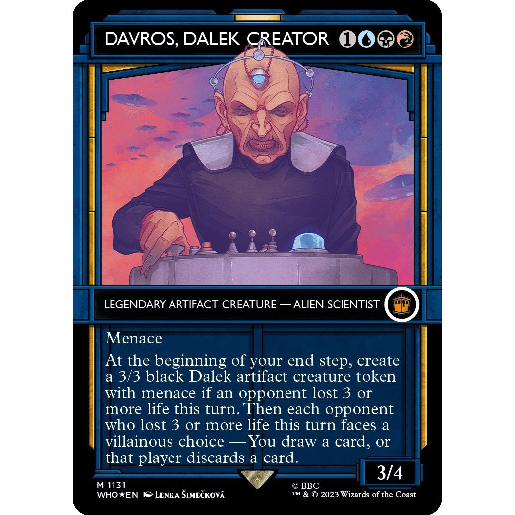 Image for Davros, Dalek Creator (Showcase) (Surge Foil) (1131) (WHO) - Magic: The Gathering