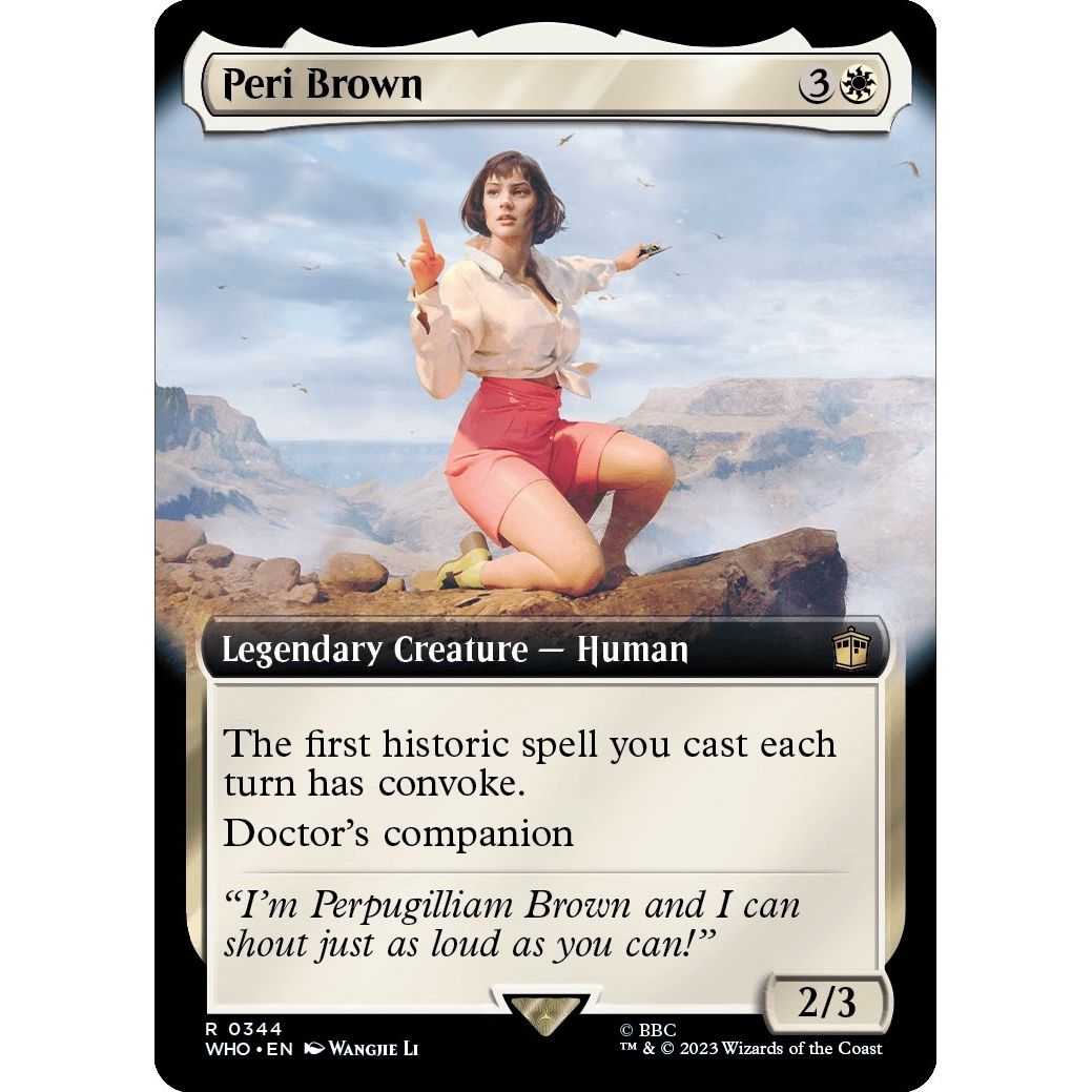 Image for Peri Brown (Extended Art) (344) (WHO) - Magic: The Gathering