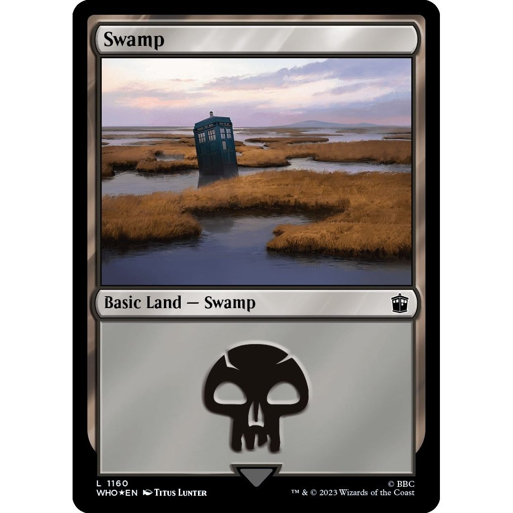 Image for Swamp (1160) (Surge Foil) (1160) (WHO) - Magic: The Gathering