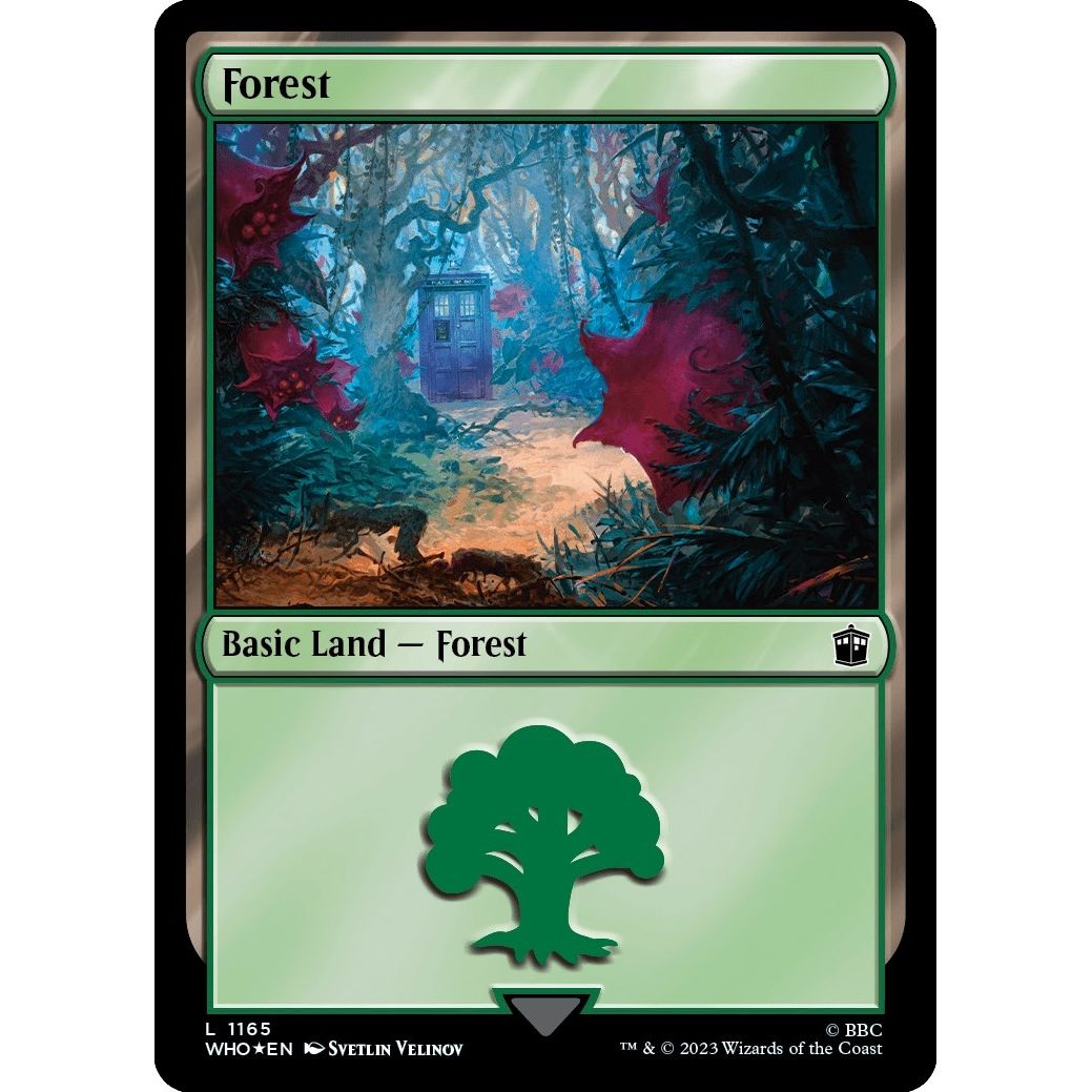 Image for Forest (1165) (Surge Foil) (1165) (WHO) - Magic: The Gathering