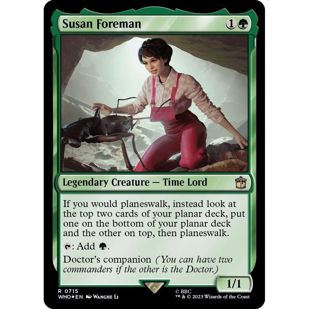 Image for Susan Foreman (Surge Foil) (715) (WHO) - Magic: The Gathering