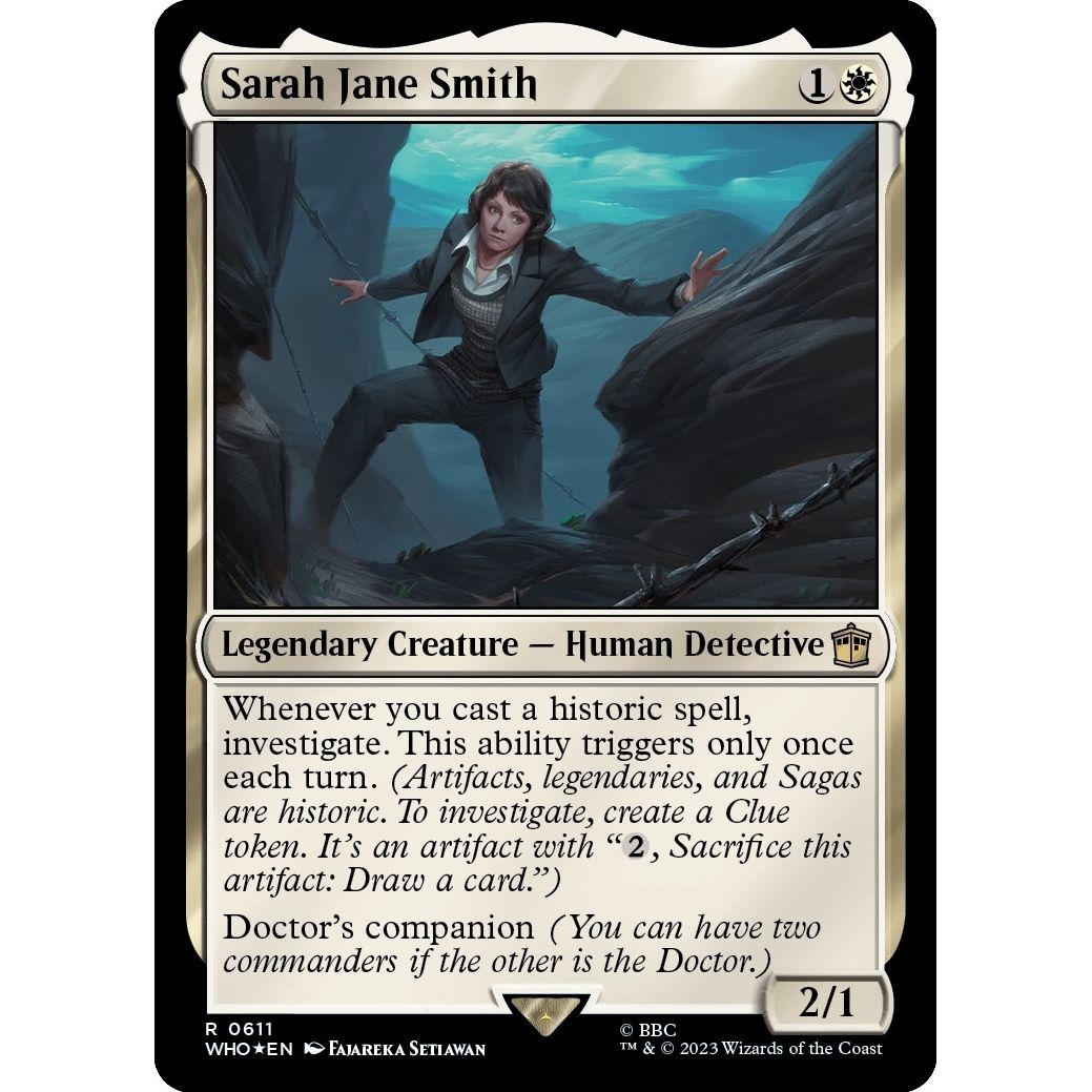 Image for Sarah Jane Smith (Surge Foil) (611) (WHO) - Magic: The Gathering