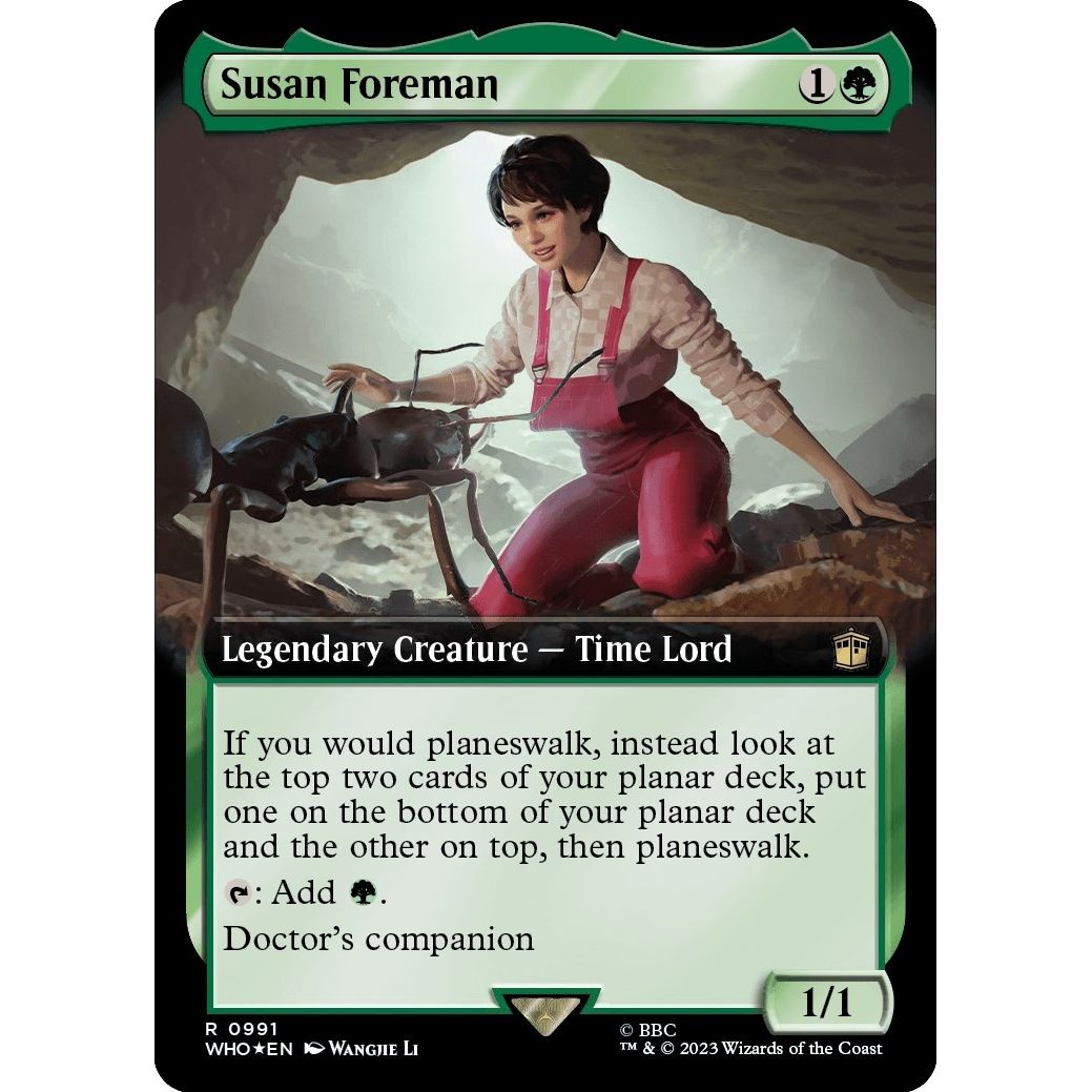 Image for Susan Foreman (Extended Art) (Surge Foil) (991) (WHO) - Magic: The Gathering