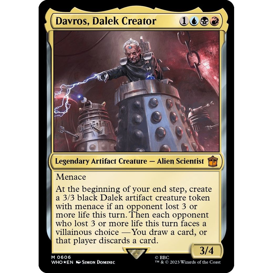 Image for Davros, Dalek Creator (Surge Foil) (606) (WHO) - Magic: The Gathering