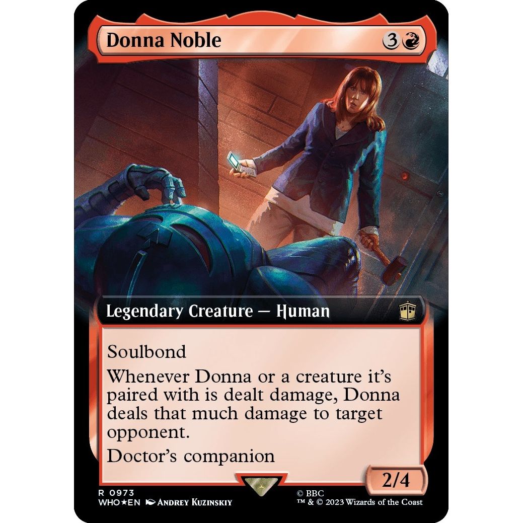 Image for Donna Noble (Extended Art) (Surge Foil) (973) (WHO) - Magic: The Gathering