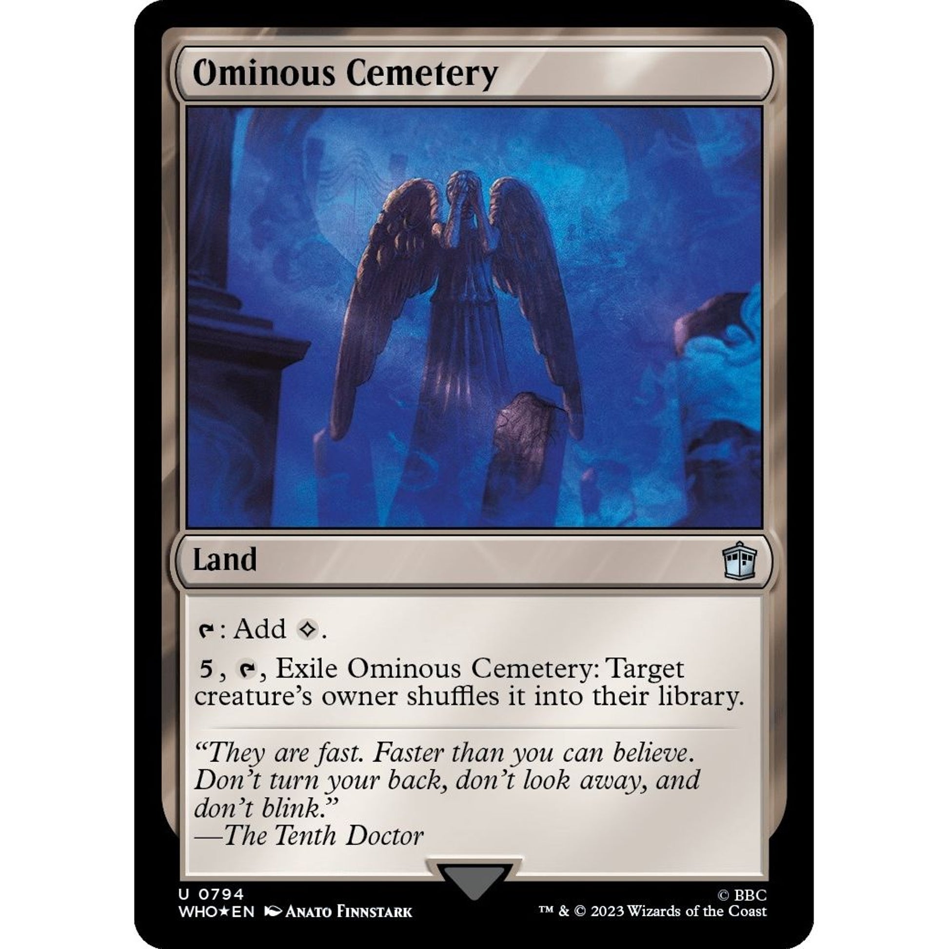 Image for Ominous Cemetery (Surge Foil) (794) (WHO) - Magic: The Gathering