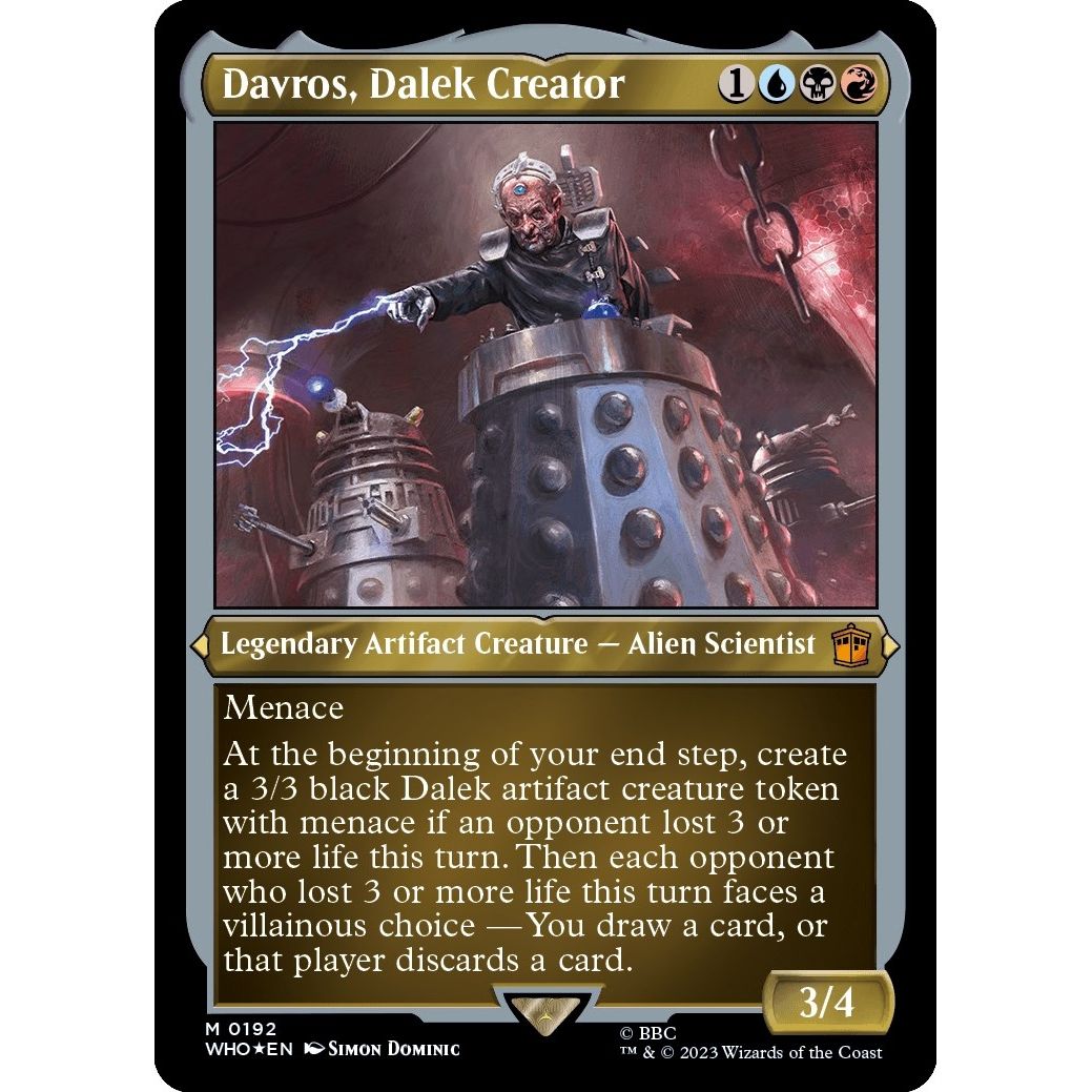 Image for Davros, Dalek Creator (Display Commander) - Thick Stock (192) (WHO) - Magic: The Gathering
