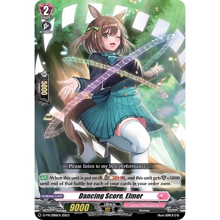 Image for Dancing Score, Elmer (D-PR/280) (D-PR) - Cardfight Vanguard
