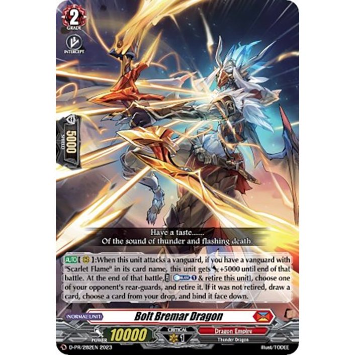 Image for Bolt Bremar Dragon (D-PR/282) (D-PR) - Cardfight Vanguard