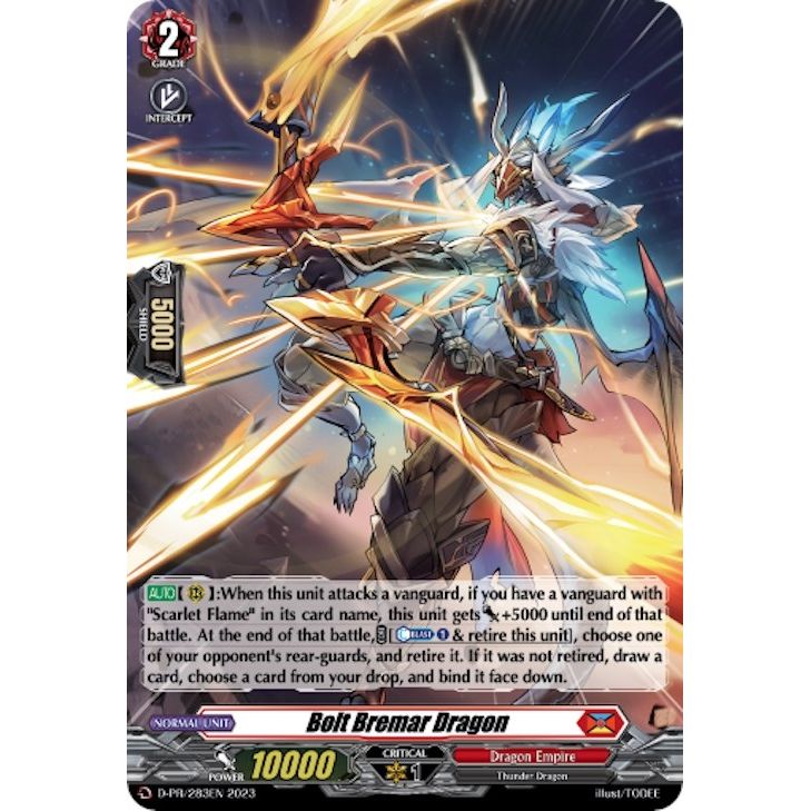Image for Bolt Bremar Dragon (Foil) (D-PR/283) (D-PR) - Cardfight Vanguard