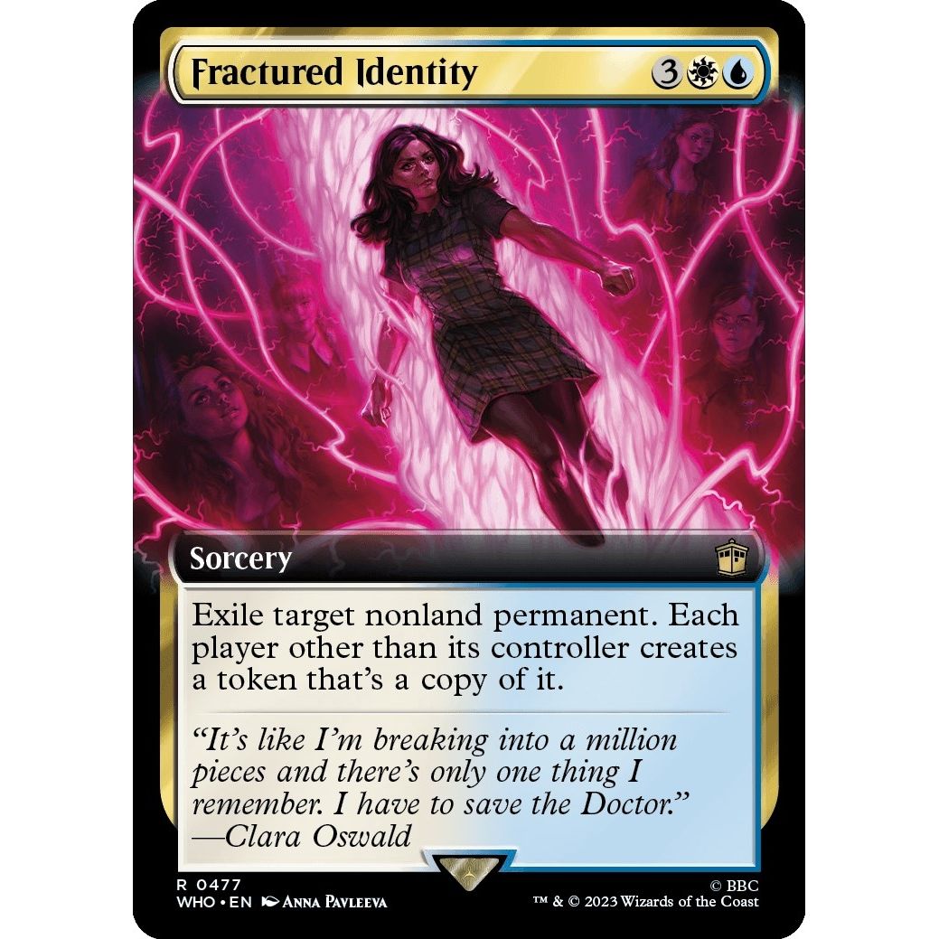 Image for Fractured Identity (Extended Art) (477) (WHO) - Magic: The Gathering