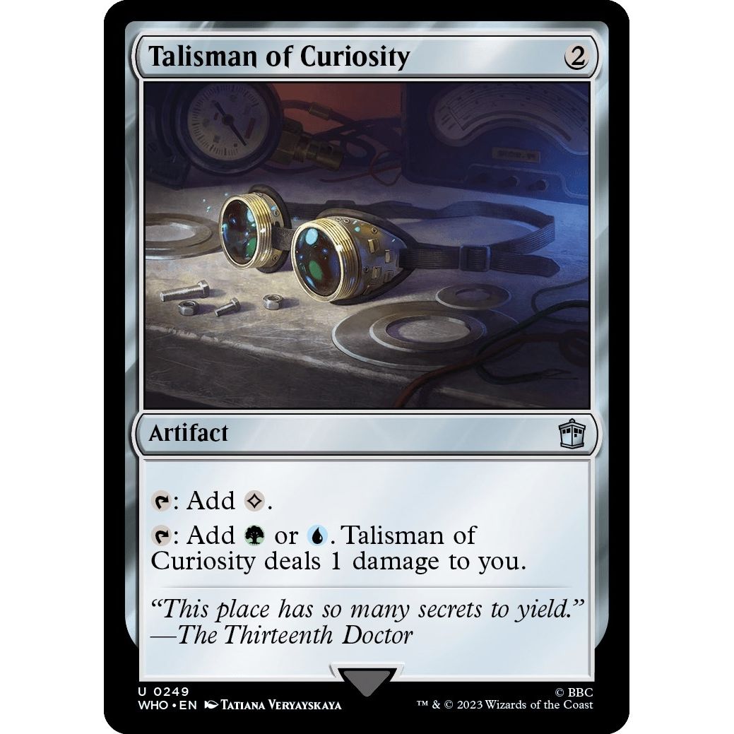 Image for Talisman of Curiosity (249) (WHO) - Magic: The Gathering