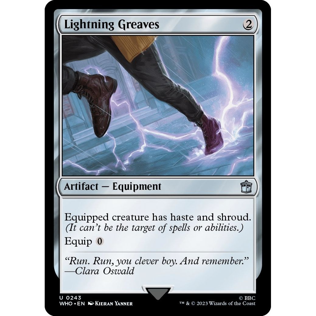 Image for Lightning Greaves (243) (WHO) - Magic: The Gathering