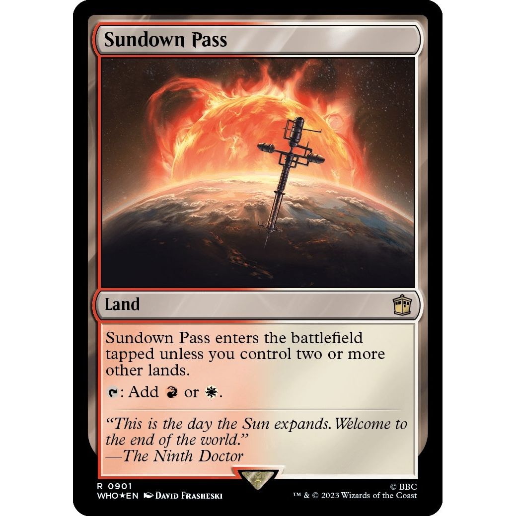 Image for Sundown Pass (Surge Foil) (901) (WHO) - Magic: The Gathering