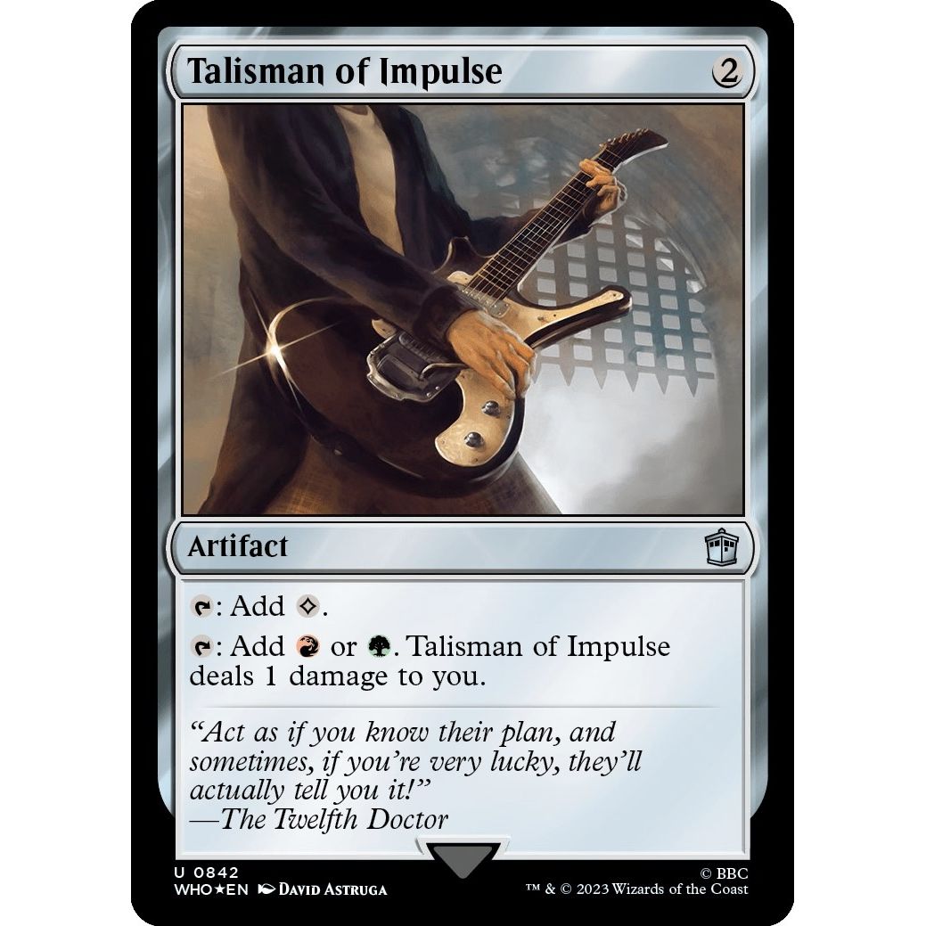 Image for Talisman of Impulse (Surge Foil) (842) (WHO) - Magic: The Gathering