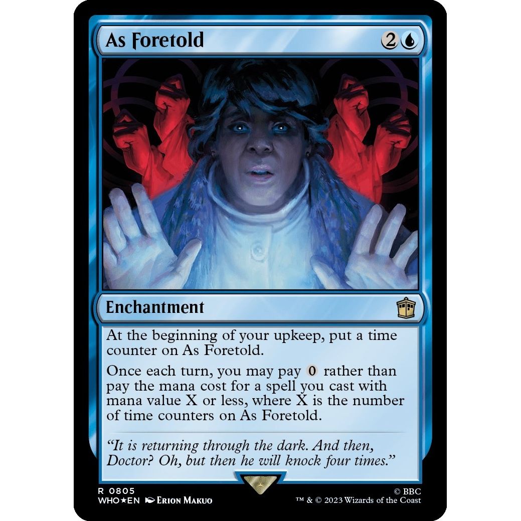 Image for As Foretold (Surge Foil) (805) (WHO) - Magic: The Gathering