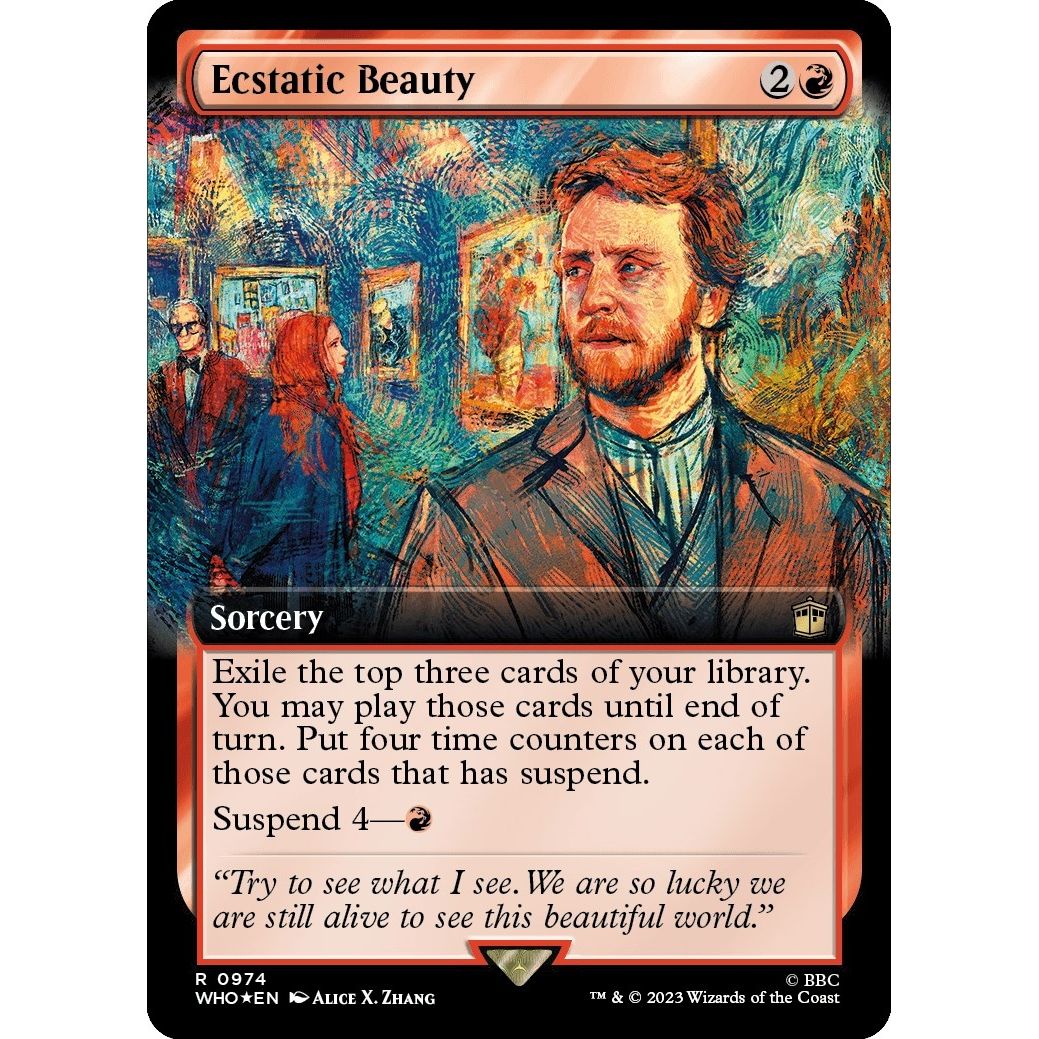 Image for Ecstatic Beauty (Extended Art) (Surge Foil) (974) (WHO) - Magic: The Gathering