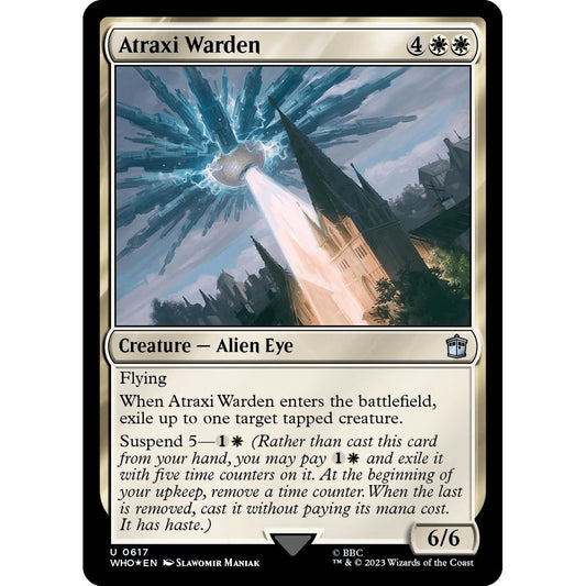 Image for Atraxi Warden (Surge Foil) (617) (WHO) - Magic: The Gathering