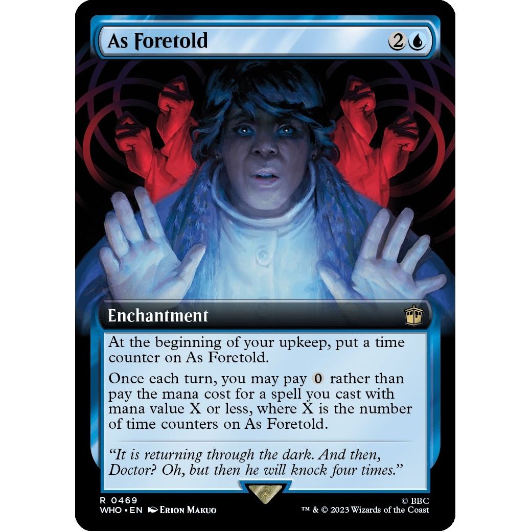 Image for As Foretold (Extended Art) (469) (WHO) - Magic: The Gathering