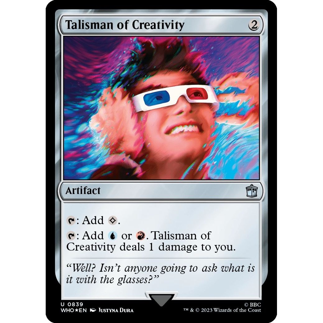 Image for Talisman of Creativity (Surge Foil) (839) (WHO) - Magic: The Gathering