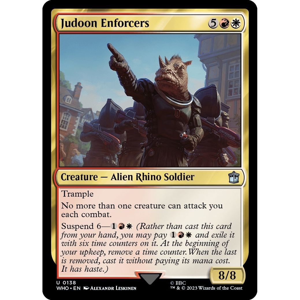 Image for Judoon Enforcers (138) (WHO) - Magic: The Gathering