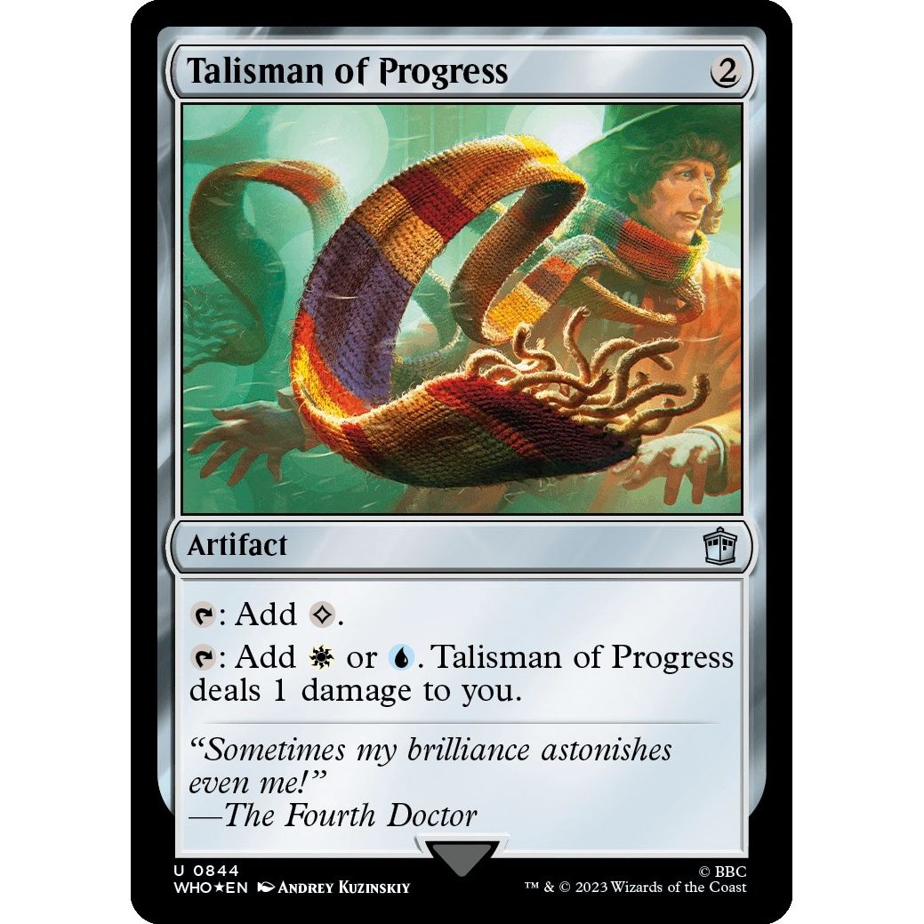 Image for Talisman of Progress (Surge Foil) (844) (WHO) - Magic: The Gathering
