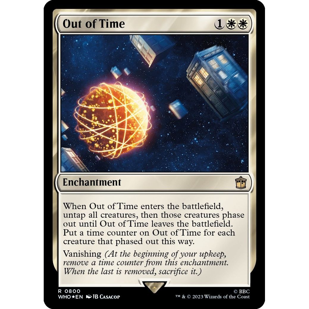 Image for Out of Time (Surge Foil) (800) (WHO) - Magic: The Gathering