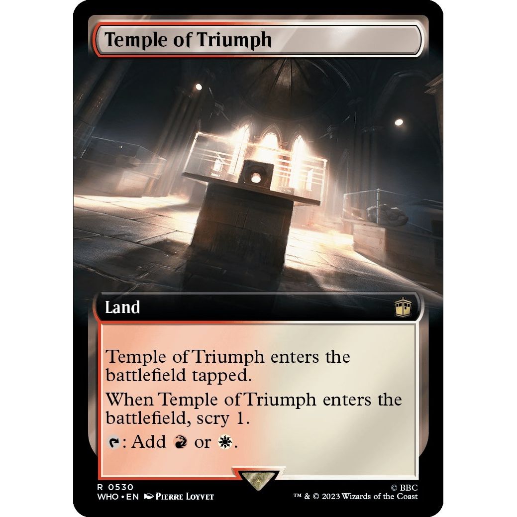 Image for Temple of Triumph (Extended Art) (530) (WHO) - Magic: The Gathering