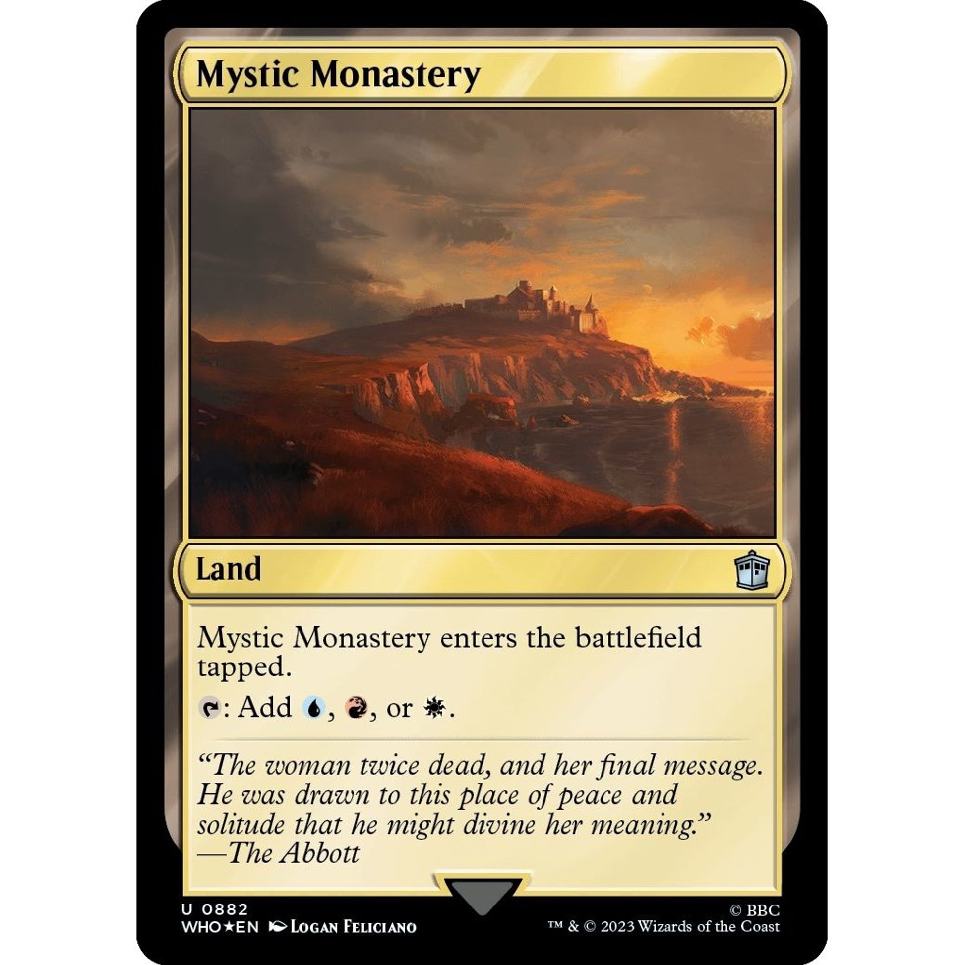 Image for Mystic Monastery (Surge Foil) (882) (WHO) - Magic: The Gathering